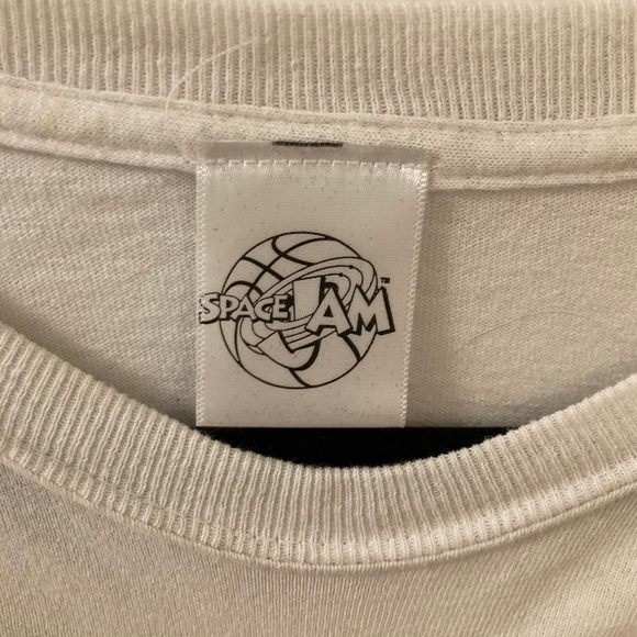 White Oversized TuneSquad Space Jam T-shirt - Picture 2 of 2